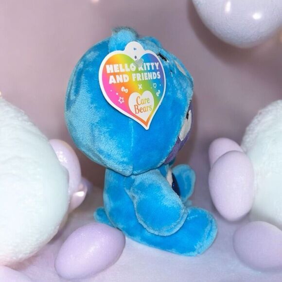 Care Bears Hello Kitty 9" Bean Plush - Badtz-Maru as Grumpy Bear | Brand New - Picture 2 of 4